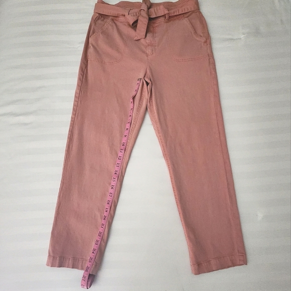 Women's Size 14 Light Washed/Pastel Orange/Pink Jeans . GREAT CONDITION - Picture 6 of 14